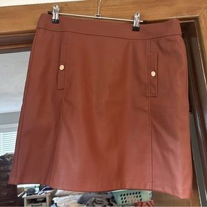 LOFT pleather skirt - size 10